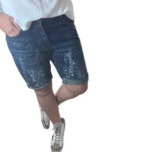 Born Fly Fresh Paint Splatter Jean Shorts